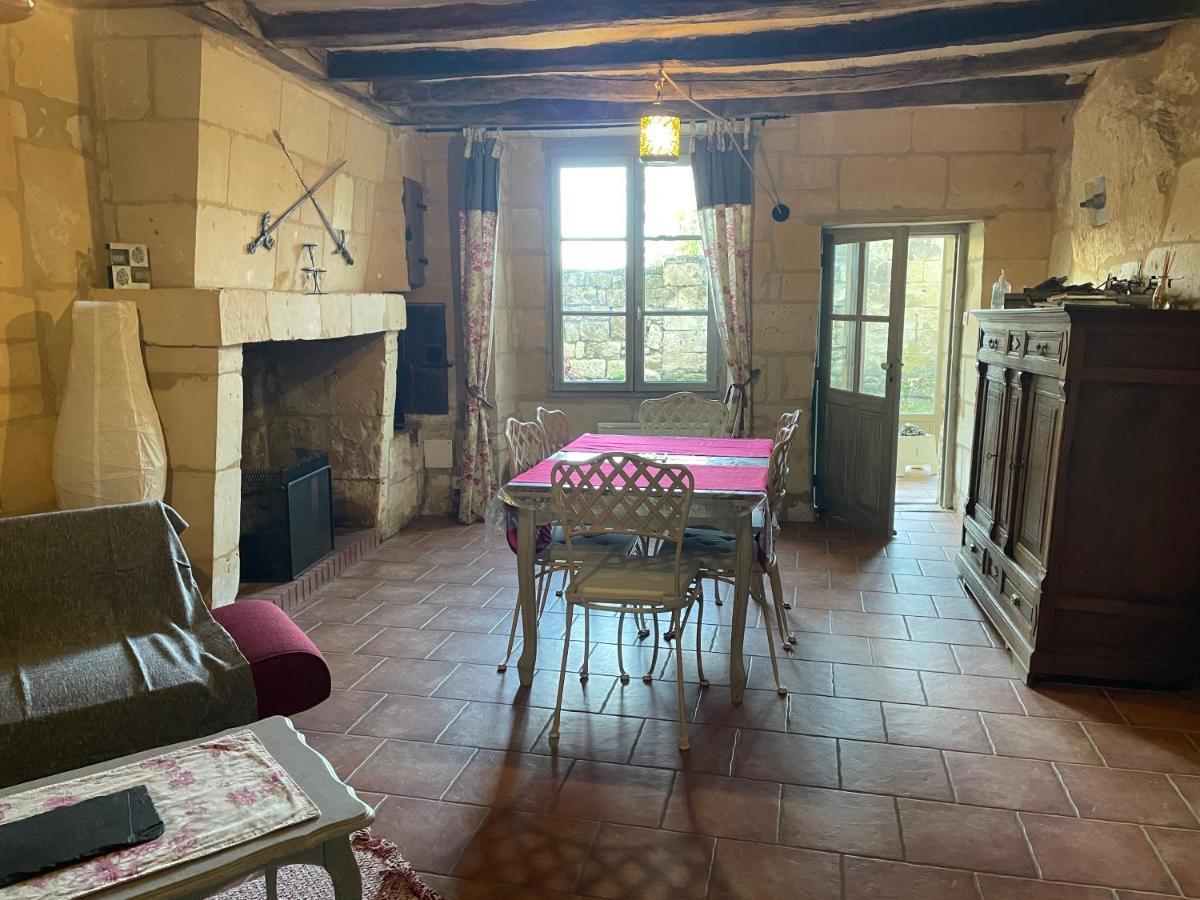 Villa L'Escale Troglo Au Bord De La Loire Souzay-Champigny Exterior foto